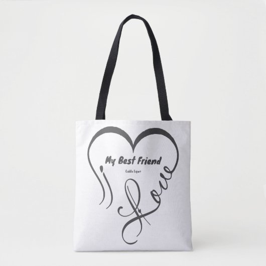 Ik hou van mijn beste vriend • Knuffel expert Tote Bag (Voorkant)