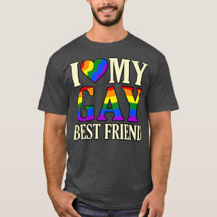 Ik hou van mijn beste vriend LGBTQ Pride Month Sup T-shirt