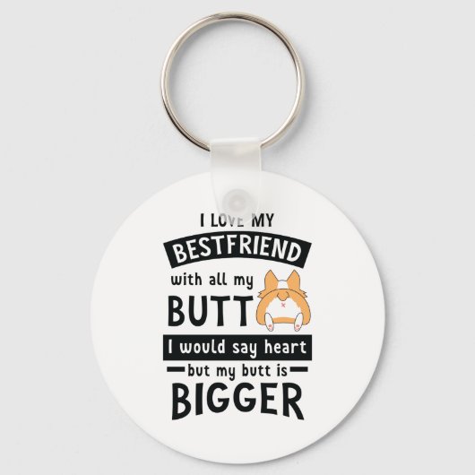 Ik hou van mijn beste vriend met al mijn spullen e sleutelhanger (Voorkant)