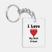 Ik hou van mijn beste vriend, mijn echtgenoot Sleu Sleutelhanger (Voorkant Links)