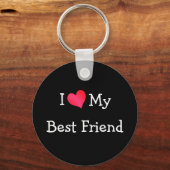 Ik hou van mijn beste vriend sleutelhanger (Voorkant)