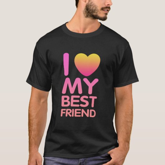 Ik hou van mijn beste vriend t-shirt (Voorkant)