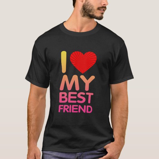 Ik hou van mijn beste vriend t-shirt (Voorkant)