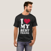 Ik hou van mijn beste vriend t-shirt (Voorkant volledig)
