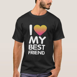 Ik hou van mijn beste vriend t-shirt