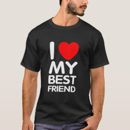 Ik hou van mijn beste vriend t-shirt