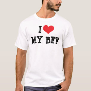 Ik hou van mijn beste vriend voor altijd BFF T-shi T-shirt