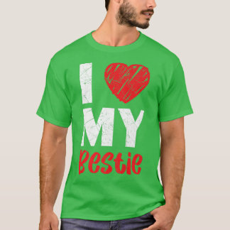 Ik hou van mijn beste vriend voor vriendschap met  t-shirt