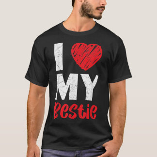Ik hou van mijn beste vriend voor vriendschap met  t-shirt