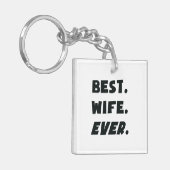 Ik hou van mijn beste vrouw ooit sleutelhanger (Voorkant Links)