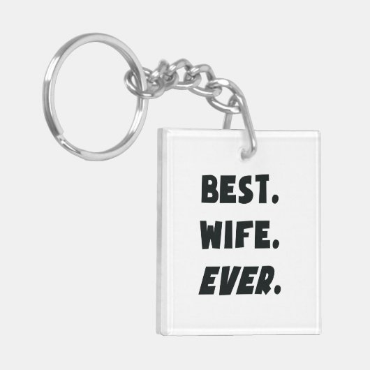 Ik hou van mijn beste vrouw ooit sleutelhanger (Voorkant Links)