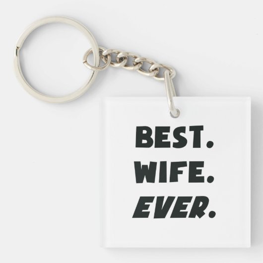 Ik hou van mijn beste vrouw ooit sleutelhanger (Voorkant)