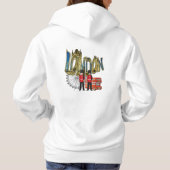 Ik hou van mijn bezoek aan London Holiday Hoodie (Achterkant)