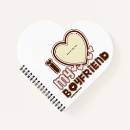 Ik hou van mijn bf & gf roze notitieboek