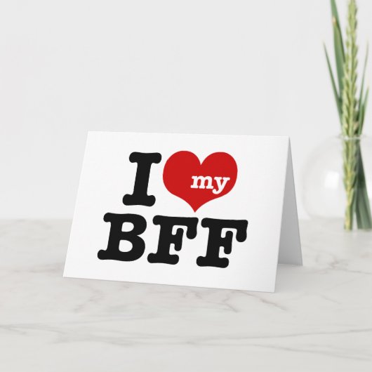 Ik hou van mijn BFF Kaart (Voorkant)