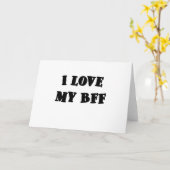 Ik hou van mijn BFF Kaart (Gele Bloem)