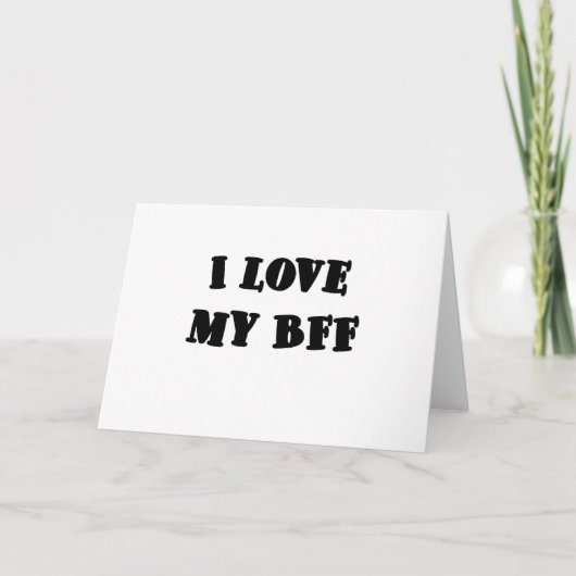 Ik hou van mijn BFF Kaart (Voorkant)