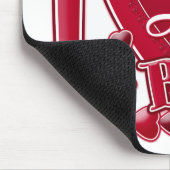 Ik hou van mijn BFF rood - hart Muismat (Hoek)