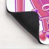 Ik hou van mijn BFF roze/paars - harten Muismat (Hoek)