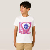 Ik hou van mijn BFF roze/paars T-shirt (Voorkant volledig)