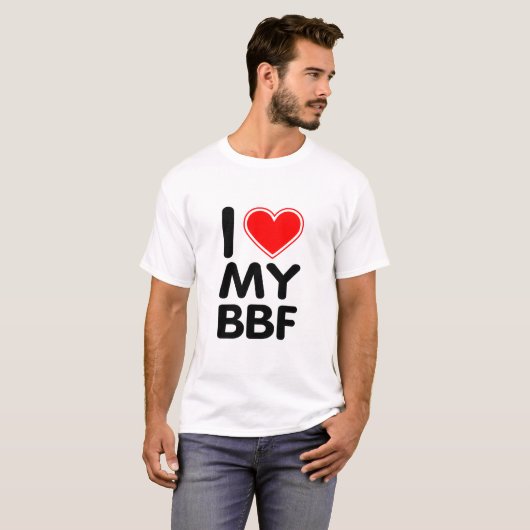 Ik hou van mijn BFF T-shirt (Voorkant volledig)