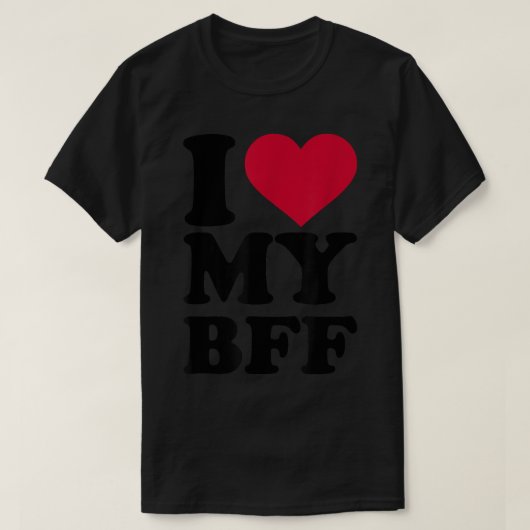 Ik hou van mijn BFF T-shirt (Design voorkant)