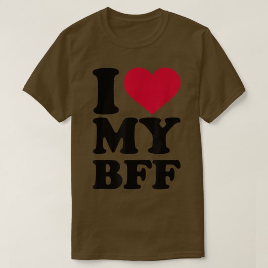 Ik hou van mijn BFF T-shirt (Design voorkant)