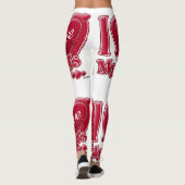 Ik hou van mijn BFFs Red Hearts Leggings (Achterkant)