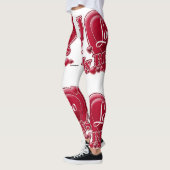 Ik hou van mijn BFFs Red Hearts Leggings (Links)