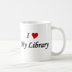 Ik hou van mijn bibliotheek koffiemok