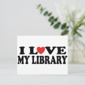 Ik hou van mijn bibliotheek Librarian Gift Briefkaart (Staand voorkant)