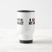 Ik hou van mijn bibliotheek Librarian Gift Reisbeker (Center)