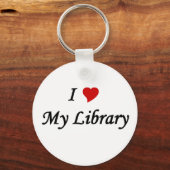 Ik hou van mijn bibliotheek sleutelhanger (Voorkant)
