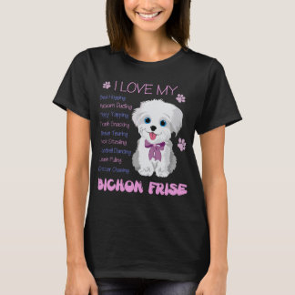 Ik hou van mijn Bichon Frise Dog Gift T-shirt