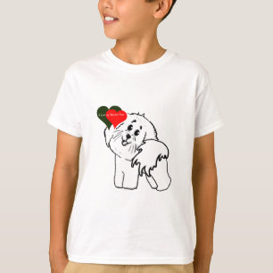 Ik hou van mijn Bichon Frise hondenaccessoires T-shirt