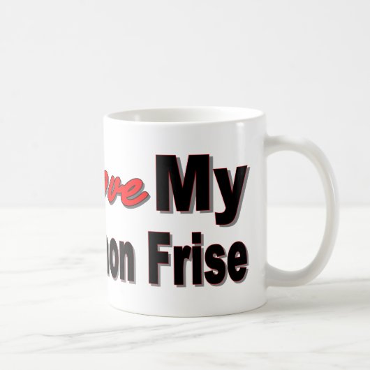 Ik hou van mijn Bichon Frise Koffiemok (Rechts)