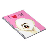 Ik hou van mijn Bichon Frise Notitieboek (Rechterzijde)