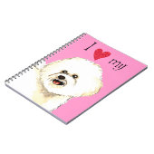 Ik hou van mijn Bichon Frise Notitieboek (Linkerzijde)
