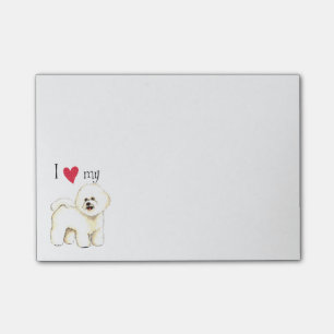Ik hou van mijn Bichon Frise Post-it® Notes