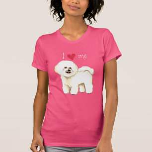 Ik hou van mijn Bichon Frise T-shirt