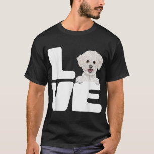 Ik hou van mijn Bichons Frise Hondenliefhebber T-shirt