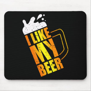 Ik hou van mijn bier. Bier Mok Grappig Makkelijk K Muismat