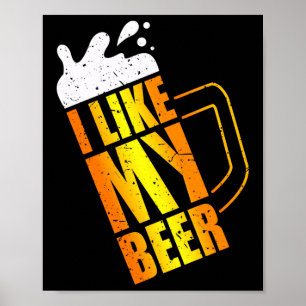 Ik hou van mijn bier. Bier Mok Grappig Makkelijk K Poster