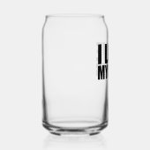 Ik hou van mijn bier blikvorm glas (Links)