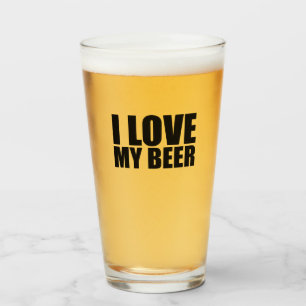 Ik hou van mijn bier glas