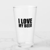 Ik hou van mijn bier glas (Voorkant)
