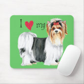 Ik hou van mijn Biewer Terrier Muismat (Met muis)