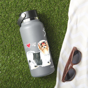 Ik hou van mijn Biewer Terrier Vinyl Sticker