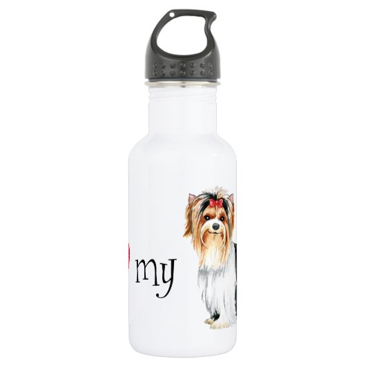 Ik hou van mijn Biewer Terrier Waterfles (Voorkant)