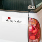 Ik hou van mijn Big Brother Bumpersticker (Op Truck)
